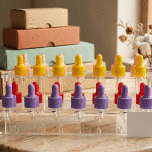 Wholesale Custom 30ml 50ml 100ml PP Plastic Cobalt Blue Empty Refillable Luxury Essential Oil Serum Cosmetic Dropper Bottle