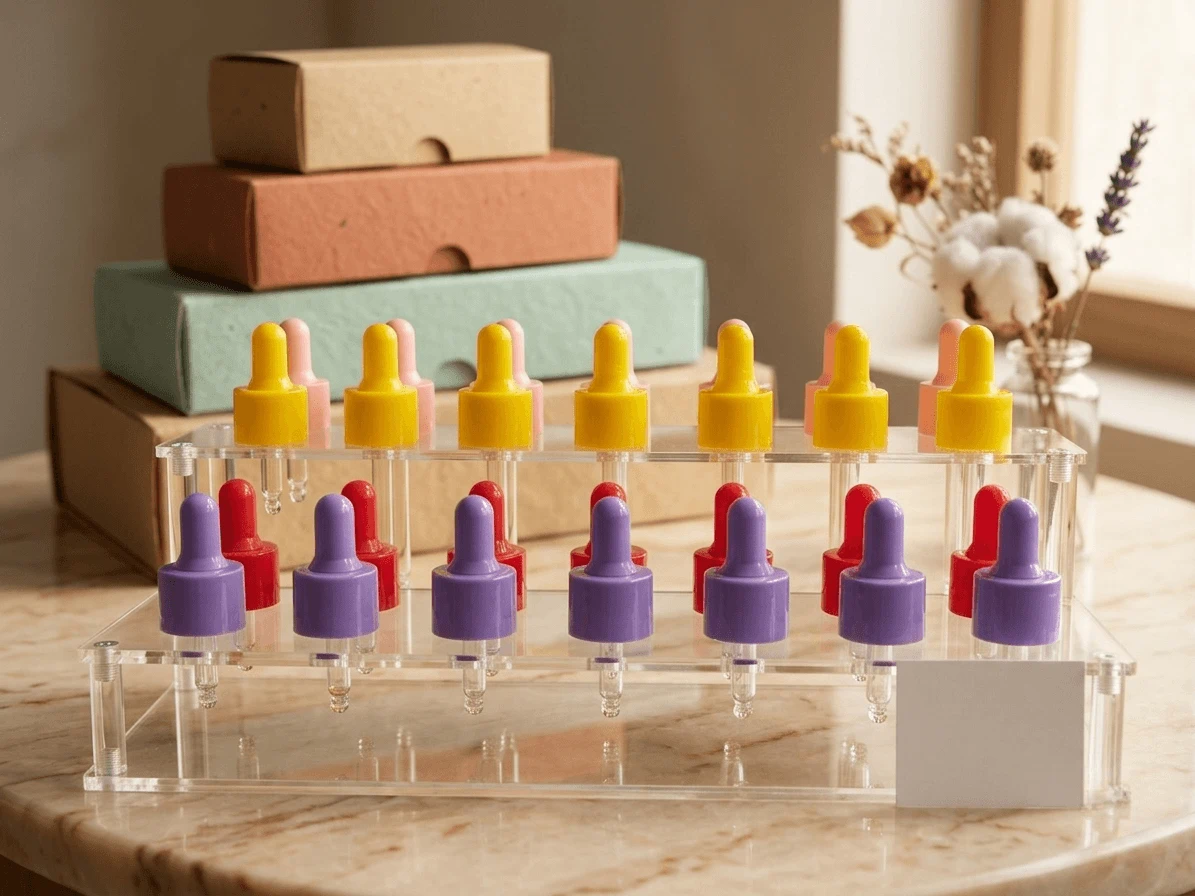 Wholesale Custom 30ml 50ml 100ml PP Plastic Cobalt Blue Empty Refillable Luxury Essential Oil Serum Cosmetic Dropper Bottle